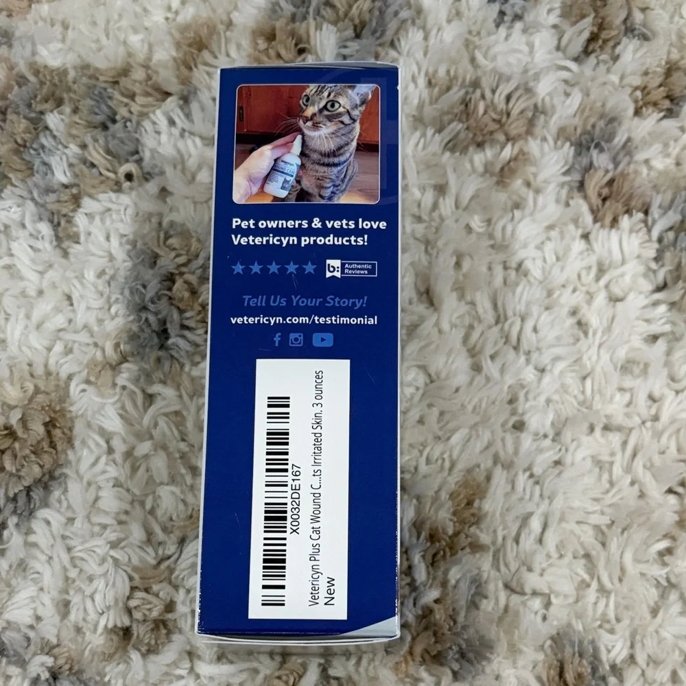 NWT Cat Wound Care Healing Aid - Blue